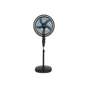 TEFAL Stand Fan, 16 Inch 5 Blades 3 Speeds, Black - VY5391E2