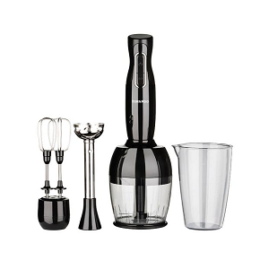 Tornado hand blender 1000W + chopper black stainless steel – THB-1000MC-1