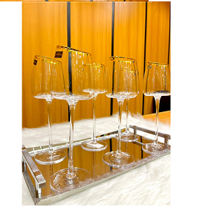 Gold Rinse Juice Glass, 6 Pieces, 6564