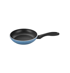 Fagor Maxima Blue Frying Pan, 28 cm — made of forged aluminum (4 mm thick) with a full-base stainless steel bottom for perfect heat distribution. Suitable for all cooktops, including induction. Featur