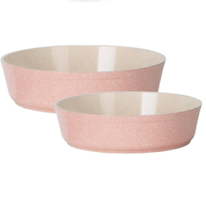 Granite tray set Top Chef 2 pieces formation (26+30) rose


