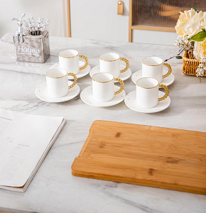 12-piece coffee set, golden packet