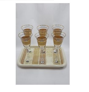 Matte Gold Border Glass m2
