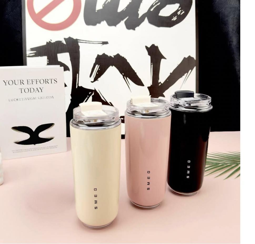 Thermal Thermos Stainless Steel 3 Colors, SMEG, 440 ml - abdo-201-544A