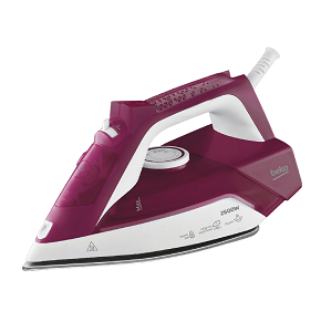 Beko Steam Iron 2600 Watts, 240 ml, Red SIM 3126 R
