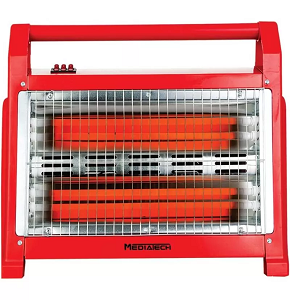 MediaTech Quartz Heater, 1600 Watt, Red - MT-RH10
