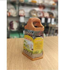 Large hexagonal grater with wooden handle 1005684