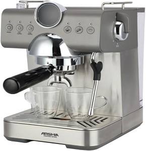 Arshia espresso machine 1450 watts silver ARSHIA3285