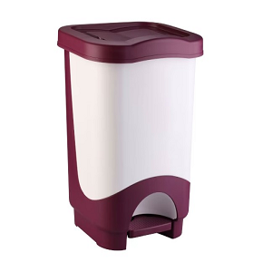Max Plast Plastic Trash Bin with Pedal