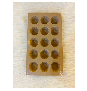 Silicone Cupcake Mold 15 Cups – Higher production, even heat distribution