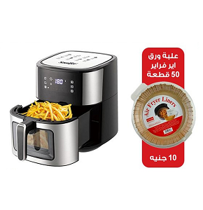 Sonifer Air Fryer 6.5L, 1600W, Digital Black/Silver SF-1036