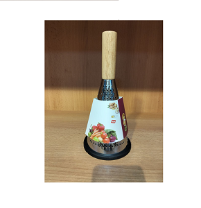 Pyramid Grater with Wooden Handle
