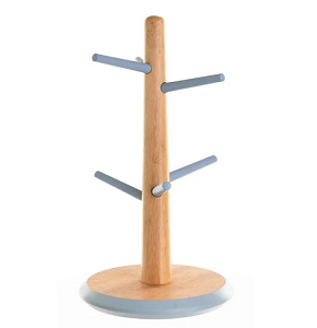 Tessie & Jessie Wooden Mug Holder Tree Shape with 6 Branches Code SK-9331 BLUE

