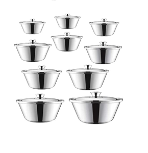 Shawarma Set Aluminum Painting with Aluminum Handle 10pcs (16-18-20-22-24-26-28-32-36-40)
