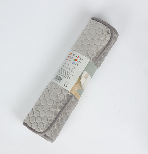 Grey honeycomb embossed Door Mat 45*75cm - 10222