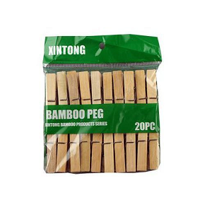 Pack of wooden clips
