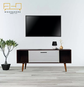 TV table 140 cm - Width: 140 cm - Depth: 35 cm - Height: 53 cm - Wood & More
