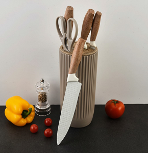 Knife Set 6-Piece with Stand - abdo - 74 - 42