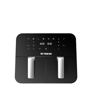 Fresh Air Fryer 9 Liters 2 Drawer Digital Display Black - FAF-D2400B