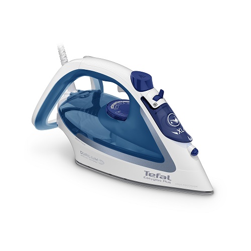 TEFAL Steam Iron, 2700 Watts Easy Gliss Plus, Blue * White - FV5751E0