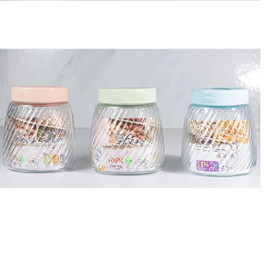 Glass spice set 3 pieces
