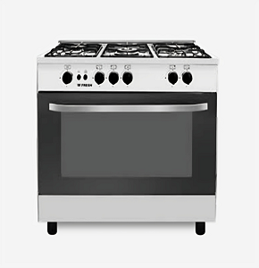 Fresh Gas Cooker Jumbo Star 5 Burners 90 cm Silver Jumbo Star20584