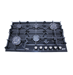 HPT904G - Purity Built-in Gas Hob, 6 Burners, 90cm, Cast Iron Holders - Black