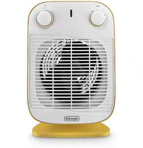 Delonghi Electric Fan Heater, 2000 Watts, Yellow and White - HFS50B20-YE