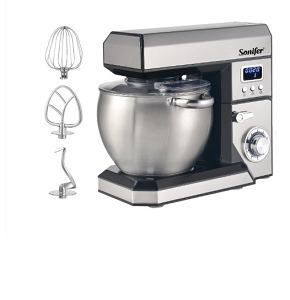 SONIFER Stand Mixer 8.5L, 1500W, 6 Speeds Silver SF-8143