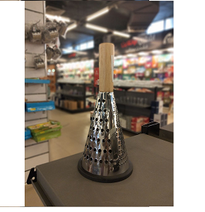 Heavy stainless steel pyramid grater
