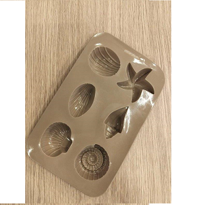 Silicone Cupcake Mold 6 Cups Shell Shapes – Elegant look, ideal for serving