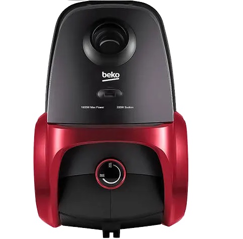 Beko Vacuum Cleaner 1800W, 4.5L Dust Bag, Black*Red, VCC 54320 WP