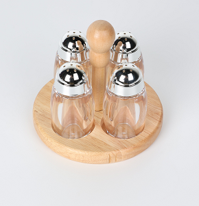 Spice Set 4-Piece with Wooden Base - K1101