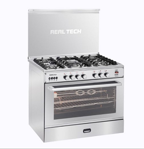 Real Tech Cooker Rock Model – 90×60 | Oven Chambers | Fan | Cast | Digital
