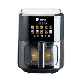 BENZ AIRFRYER WITH TRAY 6.5L 1700WAT DIGITAL BLACK BAFB602
