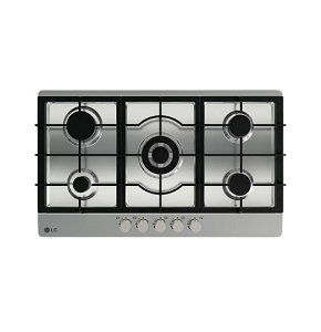 LG Hob Built-in Gas 90 cm, 5 Burners, Stainless Steel Silver - CG5Z3626S