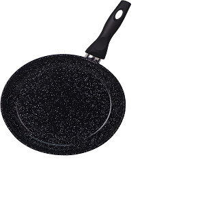 Top Chef granite frying pan round size 26 black



