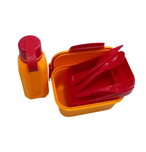 Lunch Set 1.1 + 500ml Bottle Orange/Fuchsia