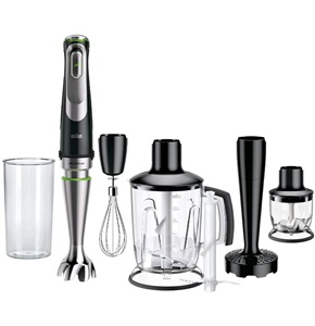 Braun MultiQuick 9 hand blender, 1200 watts, 600 ml, 350 ml chopper, black MQ9147X