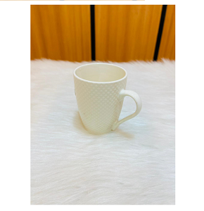 Porcelain Mug Embossed , Off-White - MG5-3