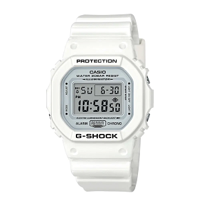 Casio G-Shock  Digital Dial White Resin Strap Men's Watch Shock And 200M Water Resistant G844 - DW-5600MW-7DR