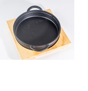 Round floral tray with cast handles TB2421
