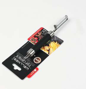 Serrated peeler with silicone-coated handle and hook Wellmes
