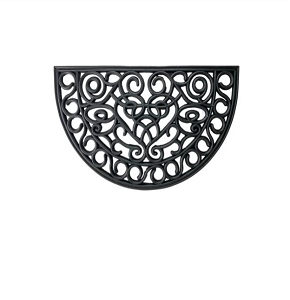 "D.C Interiors Semicircular Rubber Doormat 45 x 75 Cm"

