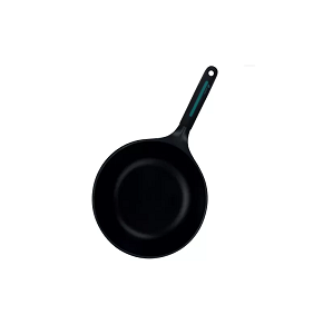 Wok 28 cm - Future - Cast aluminum body, double non-stick Exilan Plus base, Impacteel heat-distributing base, Bakelite fire-resistant handles, suitable for all stove types and full induction, Spanish 