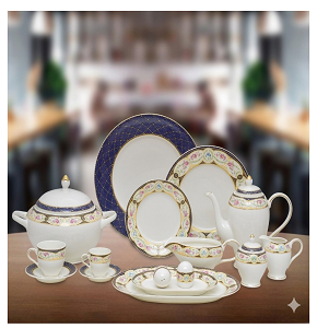 Czech dinner set, 124 pieces

