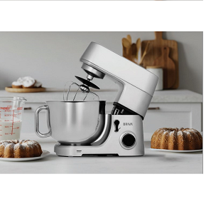 BRIVA Stand Mixer 7L, 1800W, Digital Screen, 10 Speeds, Silver BH145