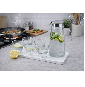 Glass Sherbet Set – 7 Pieces - ch -a1-536