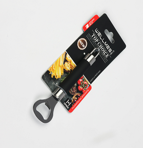 Bottle opener with round head and silicone-coated handle and hook Wellmes
