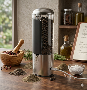 USB electric dual pepper grinder, 80 ml, Model 25.6 Sw-219a
